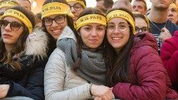 Ragazzi in occasione della visita del Papa a Loreto- 2019 