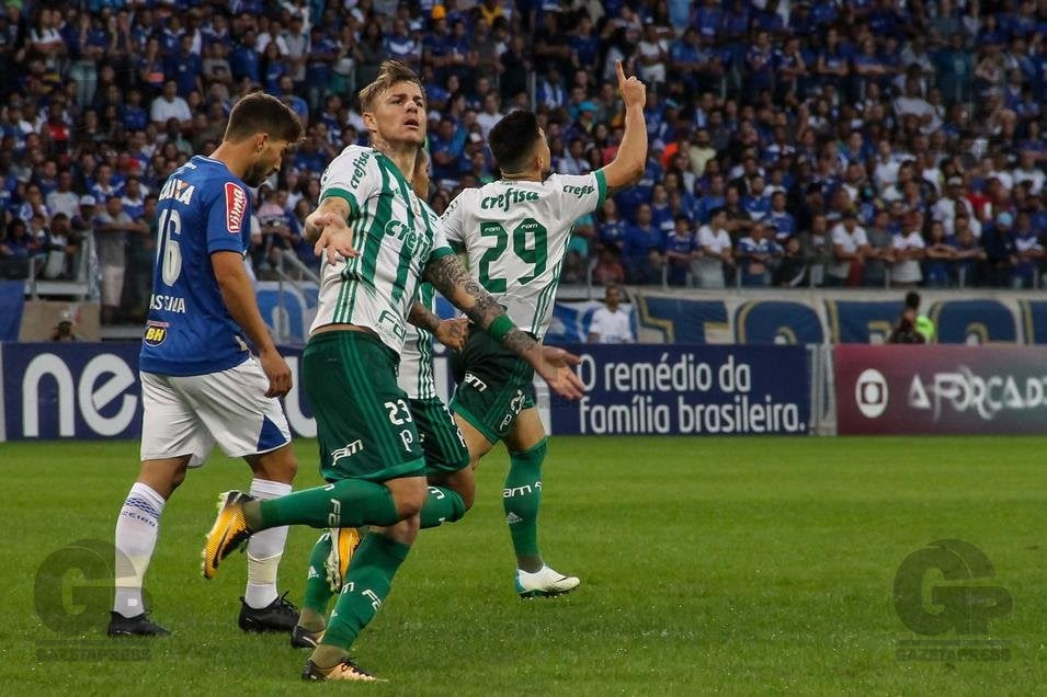 O palmeiras marcou 127 gols e o cruzeiro marcou 126 gols. Fotos Campeonato Brasileiro 2017 Cruzeiro X Palmeiras Gazeta Press