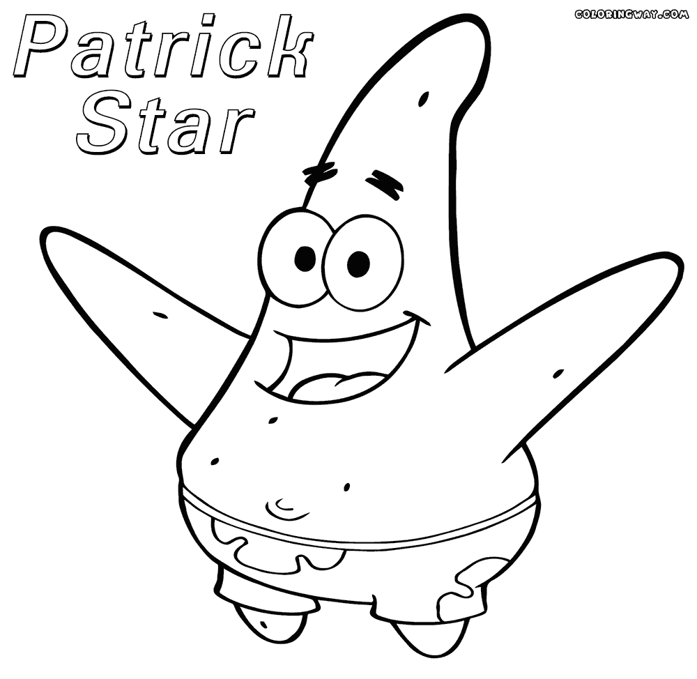 Spongebob printable coloring pages is free to print. Free Patrick Starfish Coloring Pages Download Free Patrick Starfish Coloring Pages Png Images Free Cliparts On Clipart Library