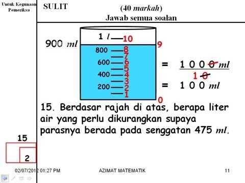 AZIMAT MATEMATIK: MATEMATIK KERTAS 2 (ISIPADU CECAIR) 010712