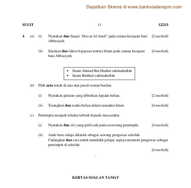 Contoh Soalan Kbat Agama Islam Tingkatan 2 - Pijat Flus