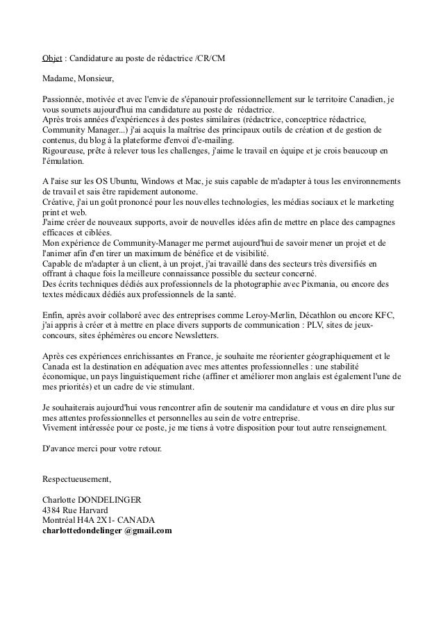 Lettre De Motivation Etudiant Kfc  Job Application Cover 