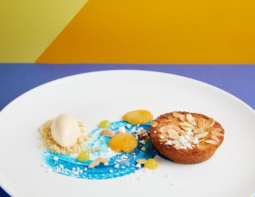 Vincent van Gogh inspired dish from the exhibition menu