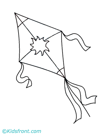 Spring coloring page help kids and adults enjoy the new season. Kite Coloring Pages Printable