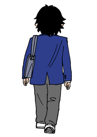 無料イラスト画像 元の歩い てる イラスト