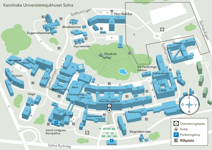 karta nya karolinska solna Jamfor Forsakringar Karolinska Solna Karta karta nya karolinska solna