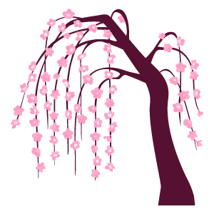 50 しだれ 桜 イラスト スーパーイラストコレクション