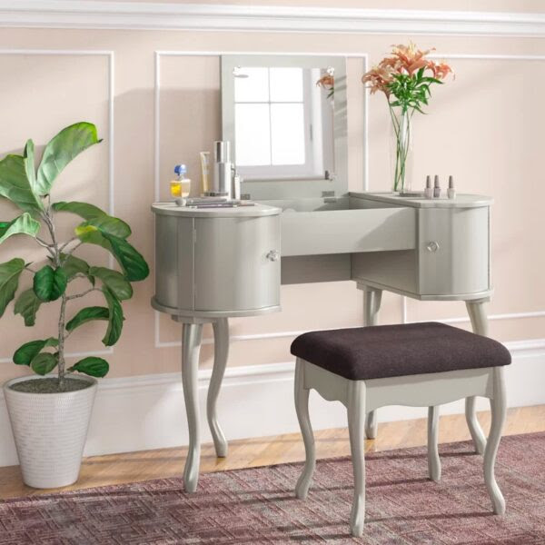 Mar 22, 2021 · antony vanity set with mirror. 51 Makeup Vanity Tables To Organize Your Makeup Collection