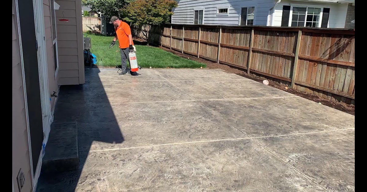 How To Remove Concrete Sealer From Stamped Concrete Top