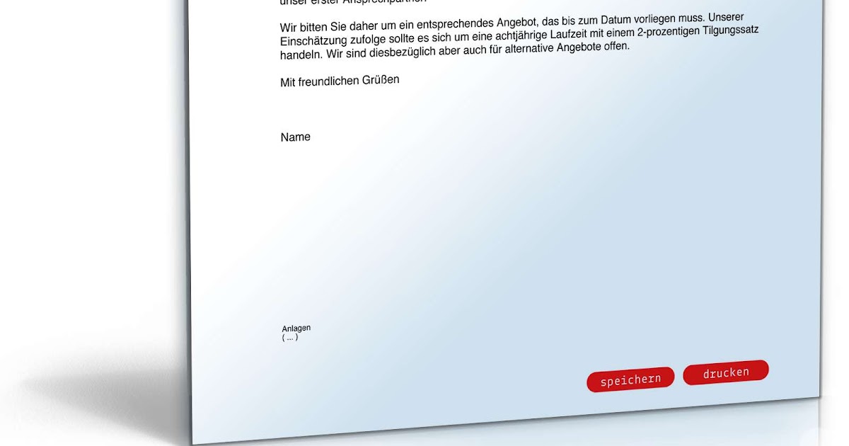 Anfrage Angebot Muster Email