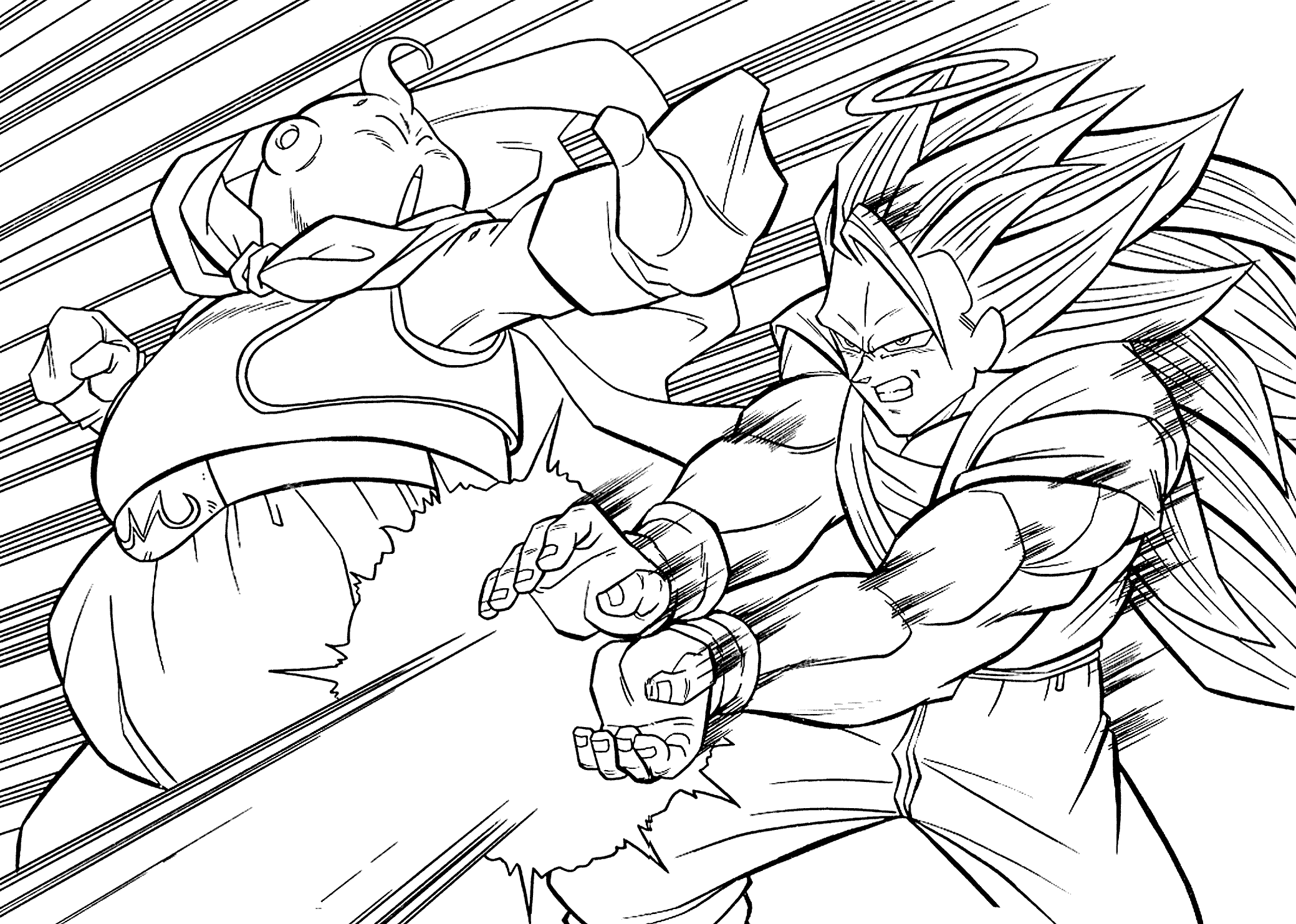 Download Dragon Ball Z Coloring Book Pages Coloring And Drawing