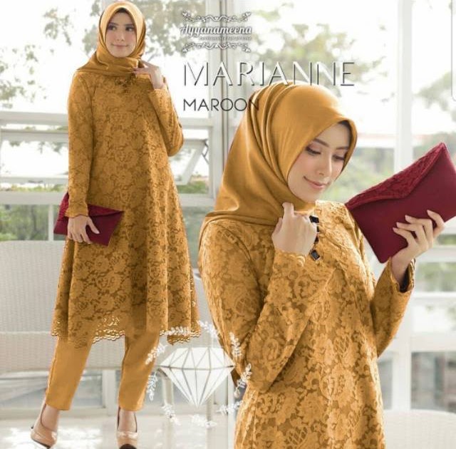  Contoh  Baju Jahit Setelan Celana tunik  images model  terbaru Kebaya Tunik  Celana