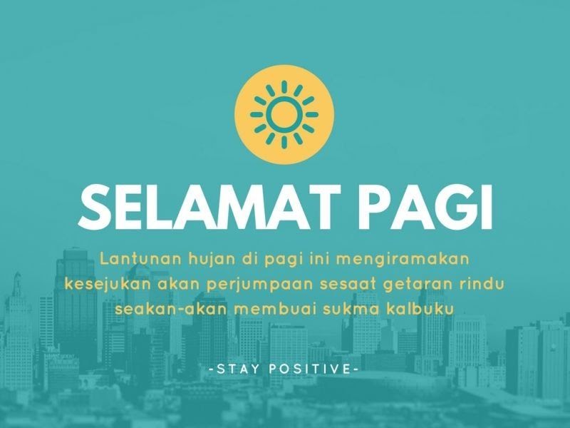  Puisi  Hujan  Di  Pagi  Hari  PAGI  CUACA