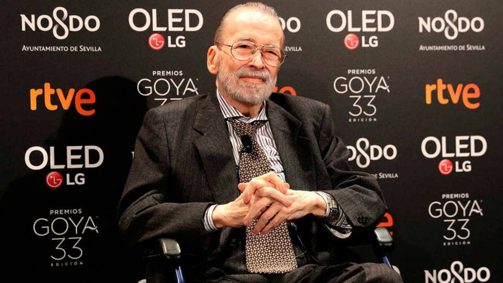 Chicho Ibáñez Serrador en la fiesta de los Goya de enero de 2019