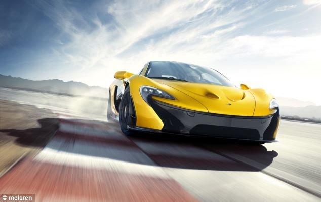 Stunning: The McLaren P1, the fastest car ever built in Britain, has been unveiled today