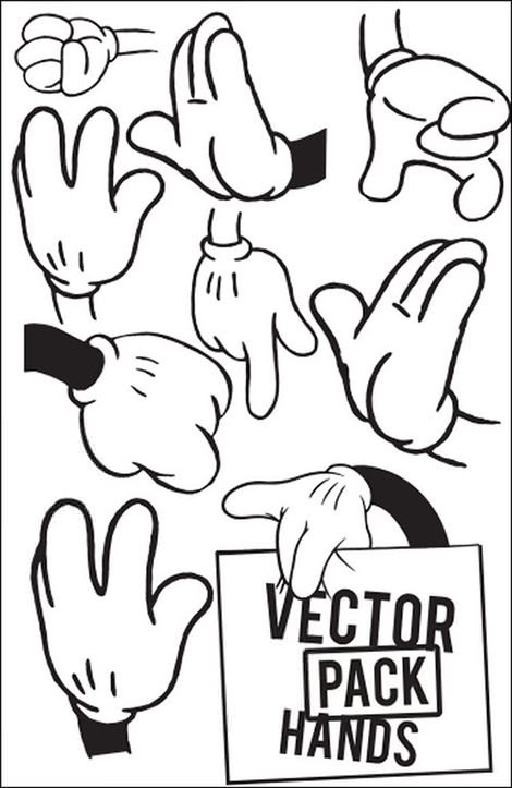 50 ミッキー 手 指 差し イラスト