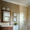 Small Bathroom Makeover Ideas - 1 : The right wall color, tilework or lighting can transform a dull, dated bathroom into a bright, stylish retreat.