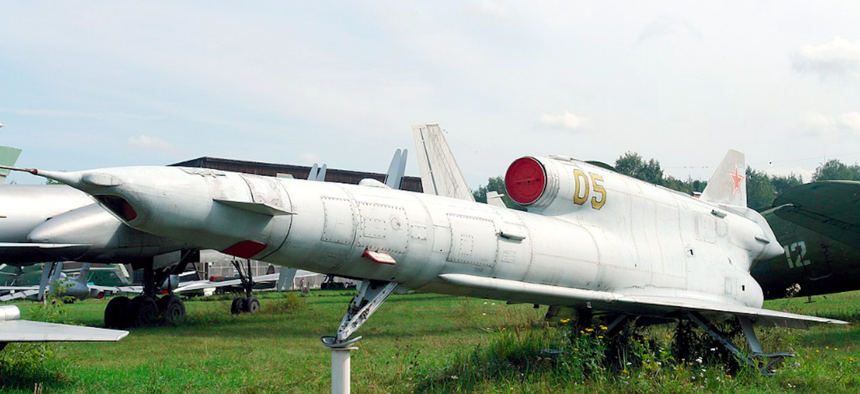 A picture of an apparent old Ukrainian drone.