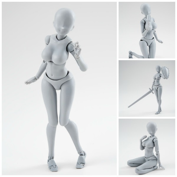 MUJER DX SET COLOR GRIS FIGURA 13.5 CM BODY CHAN YABUKI KENTARO SH FIGUARTS