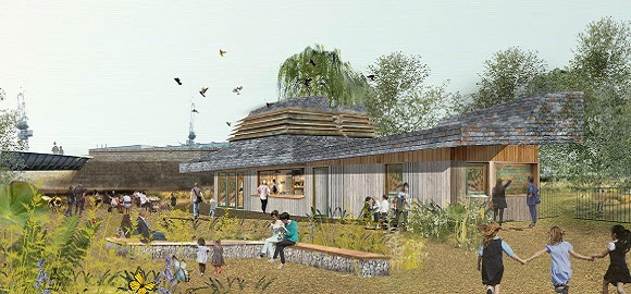 Designs for new visitor and learning centre at Camley Street Natural Park