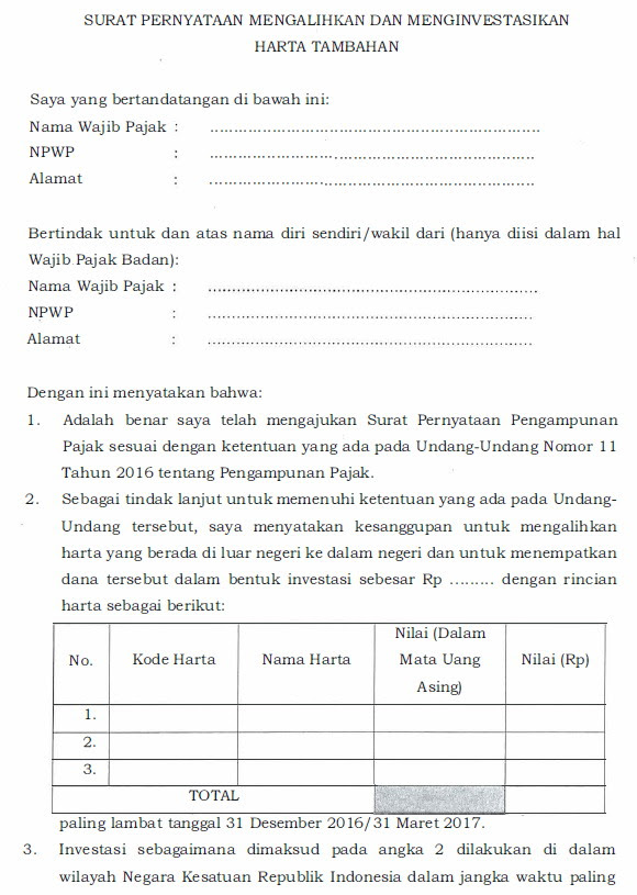 Contoh Surat Pernyataan Kepemilikan Harta - Ndang Kerjo