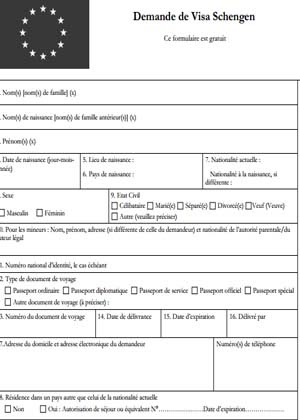 Remplir Formulaire Visa France - Service Publique