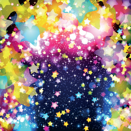 あなたのためのイラスト 最高カラフル 星 背景 フリー