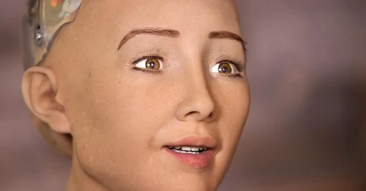 Sophia es un pertubador robot que entabla conversaciones y posee 62 expresiones faciales