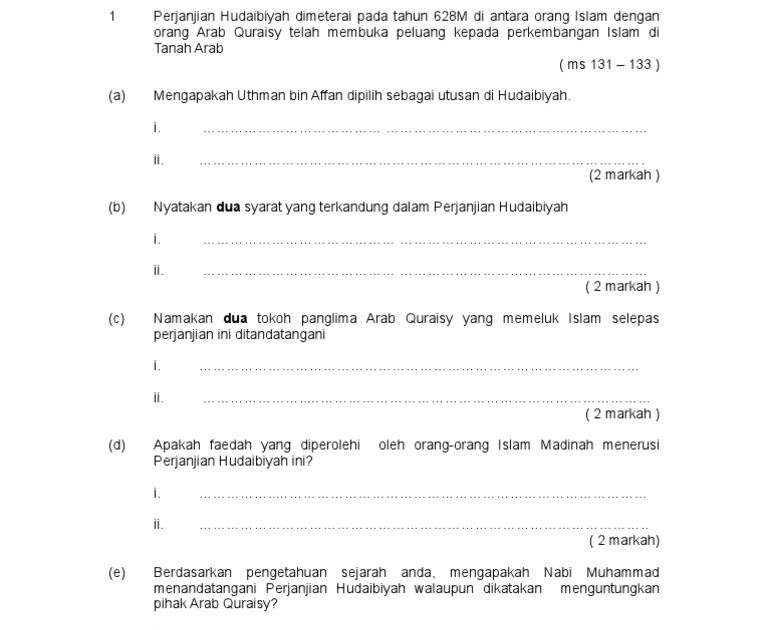 Format Soalan Esei Sejarah Spm - Terengganu n