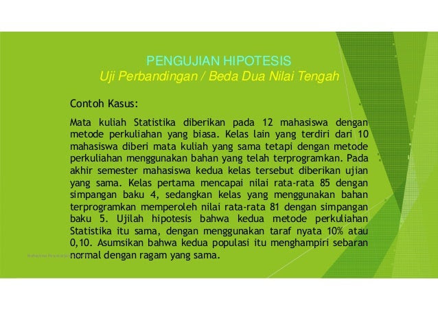 Contoh Hipotesis Asosiatif - Gamis Murni