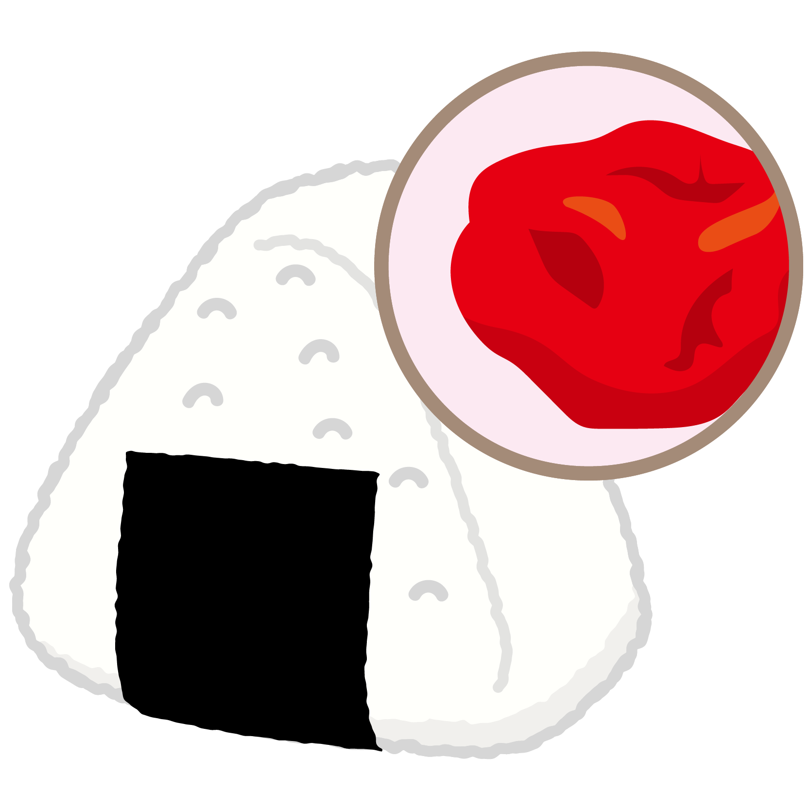 Kasword おにぎり 梅 イラスト