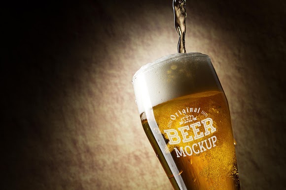 Download Download Beer Glass Mock-up#68 | All Free Design Mockup
