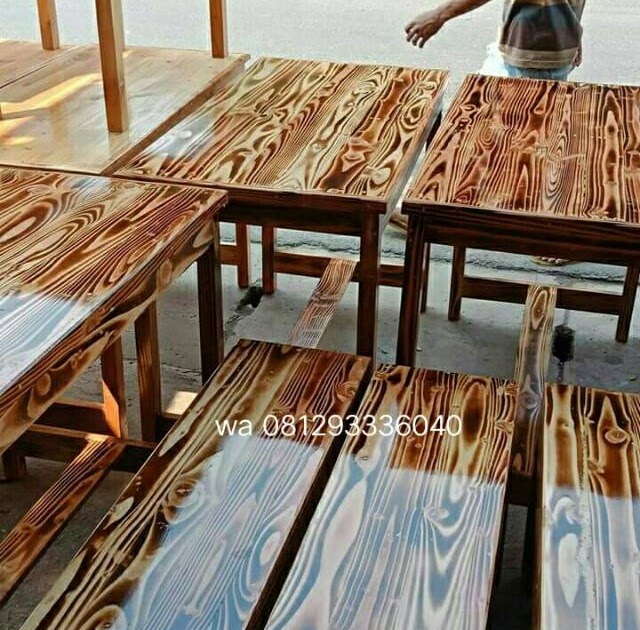 Meja Jati  Belanda  Bakar  Design Rumah Minimalisss