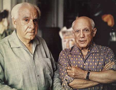 Christian Zervos y Pablo Picasso