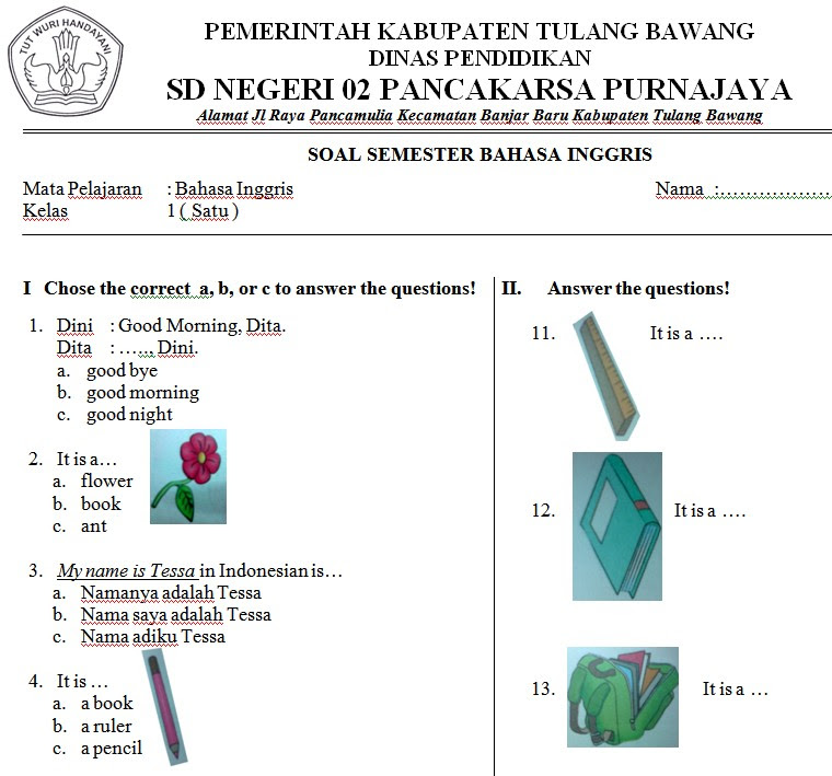 Contoh Soal Essay Bahasa Inggris Smp Kelas 8 - Contoh IK