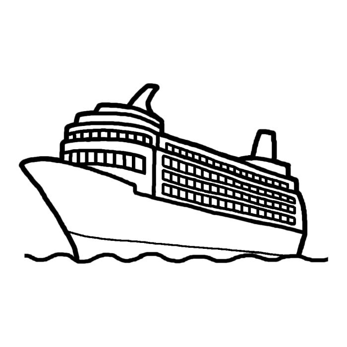 美しい花の画像 綺麗な客船 イラスト