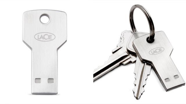 Lacie PetiteKey USB Drive Mini berbentuk Kunci Tahan Air sampai ...