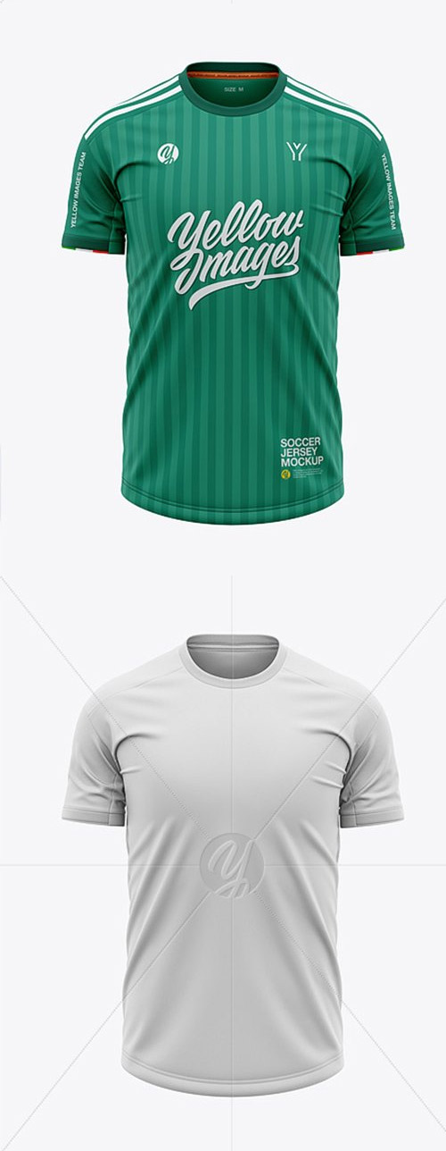 Download Men?S V-Neck Soccer Jersey Mockup - Front Half Side View Of Soccer T-Shirt - Collection of ...