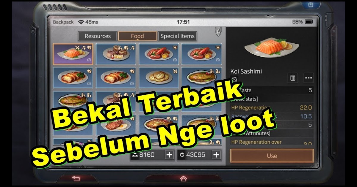 Resep Makanan Lifeafter 2020 - Resep Masakan