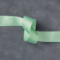 Cucumber Crush 5/8 (1.6 cm) Mini Striped Ribbon