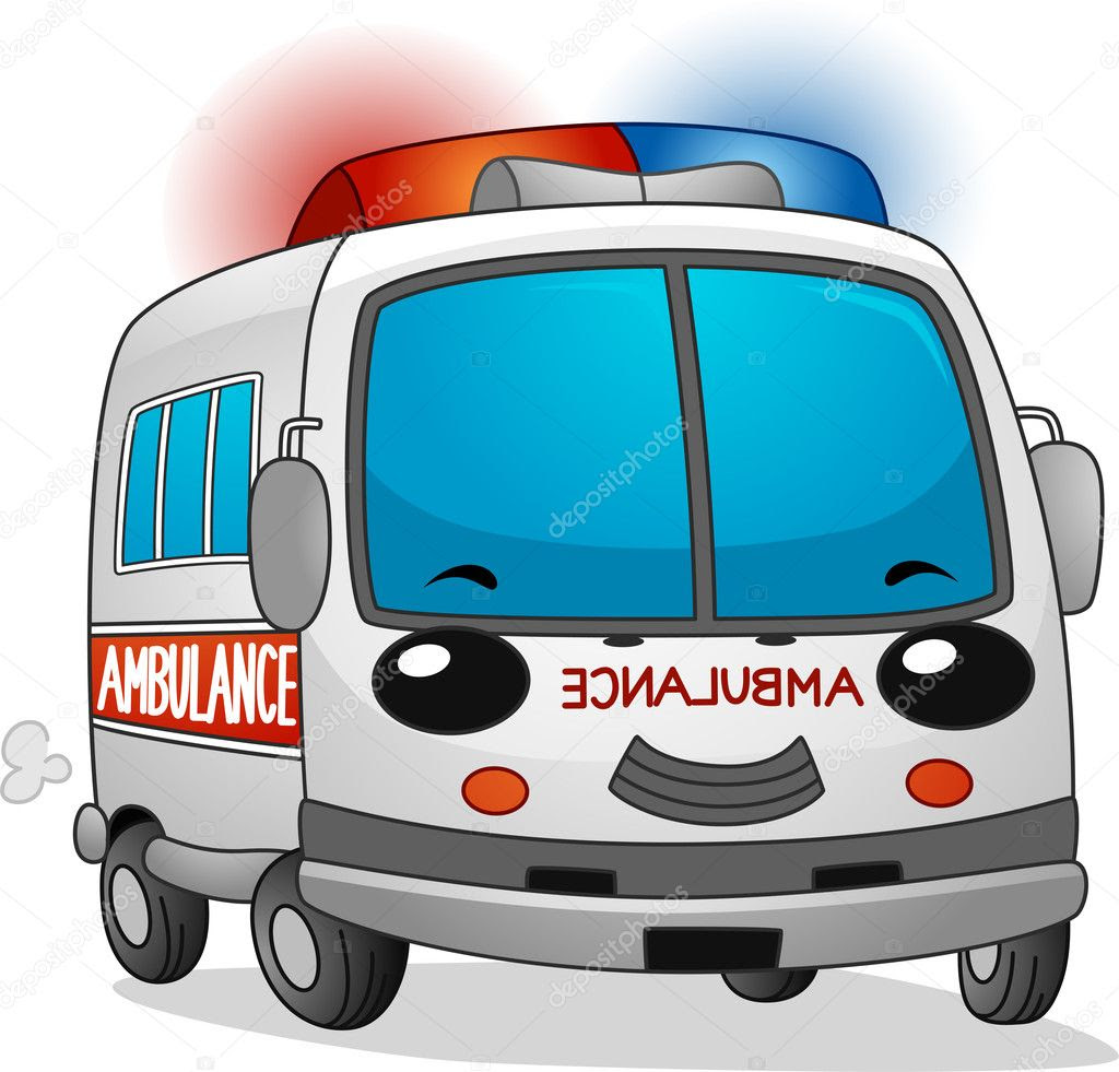 Gambar Mobil Ambulance Kartun