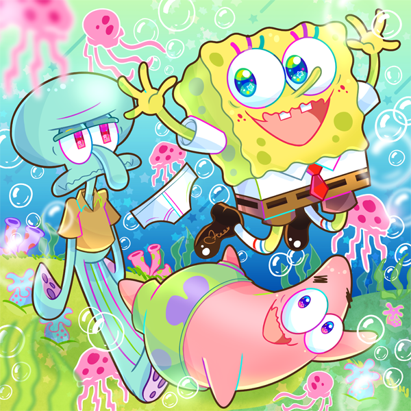 最高かわいい 夏 かわいい 可愛い イラスト スポンジボブ 無料イラスト集