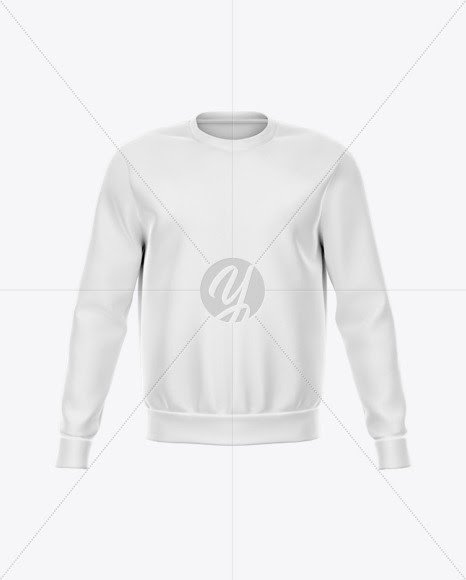 Download Mens Raglan Quarter Zip Pullover Mockup Front View - A ...