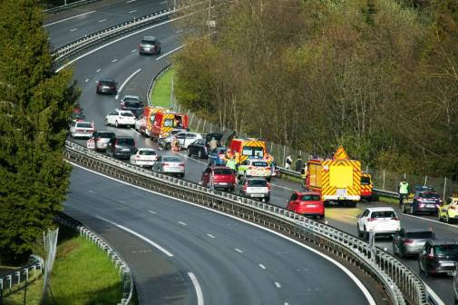 A 89 : la grêle occasionne un gros carambolage à Saint-Rémy-sur-Durolle (Puy-de-Dôme)