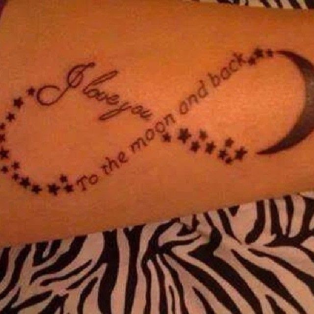 Love You To The Moon And Back Tattoo Ideas