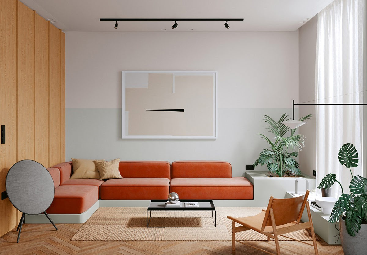 The top design trends to take your home into a new year. Fresh Bright Colorful Home Interiors With Botanical Vibes