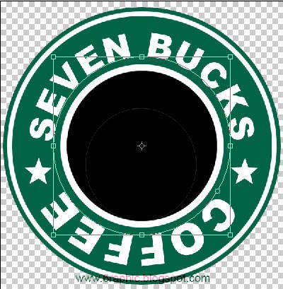 tutorial cara membuat logo starbucks 2 ~ belajar photoshop