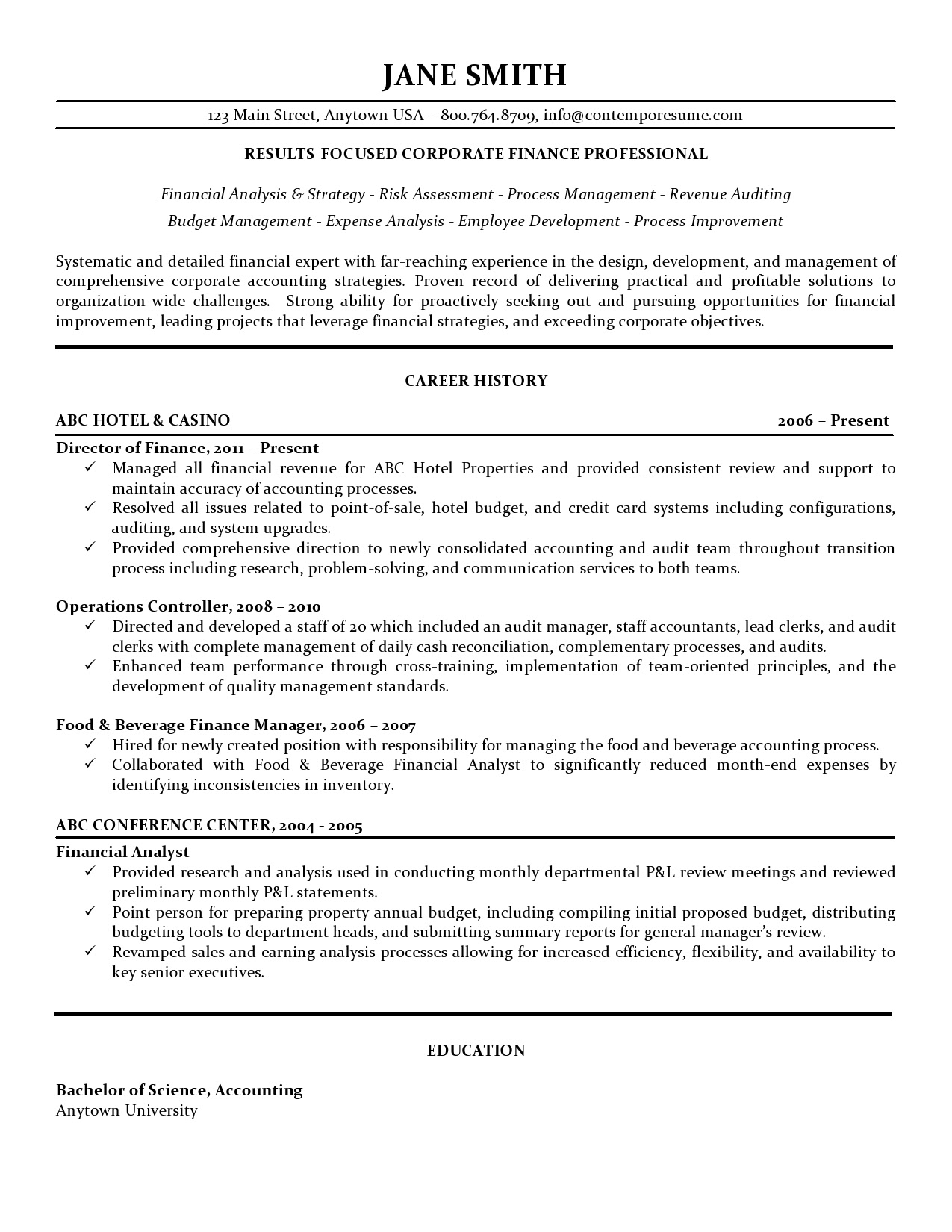 Job summaryreporting to the director of student financial services, this full time position aides in directing all student account functions, including assists the director student financial services in ensuring that college policies are adhered to by students and internal departments, at all times. Director Financial Analysis Resume June 2021
