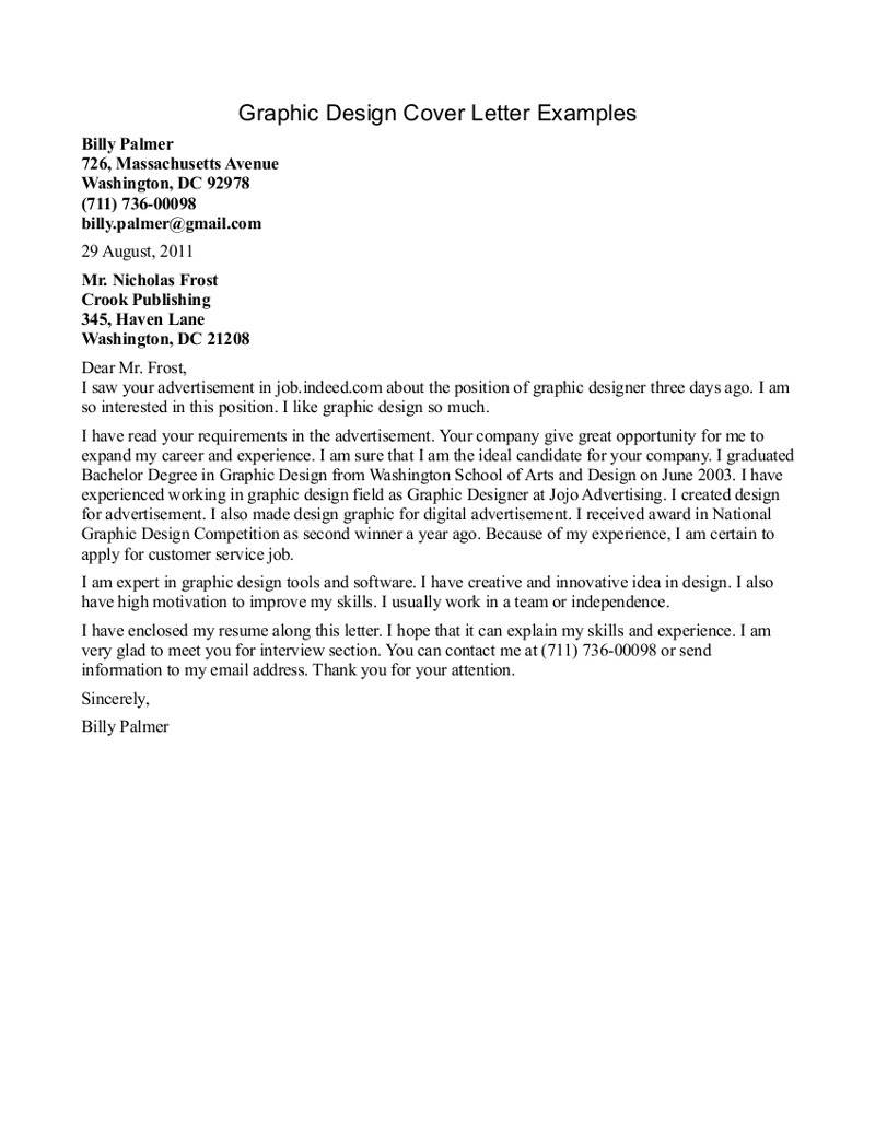 Cover letter samples check out these cover letter examples for ideas on how to start your perfect cover letter! 11 Graphic Design Resume Cover Letter Template Images Graphic Design Cover Letter Modern Graphic Design Resume Template And Graphic Design Cover Letter Template Newdesignfile Com