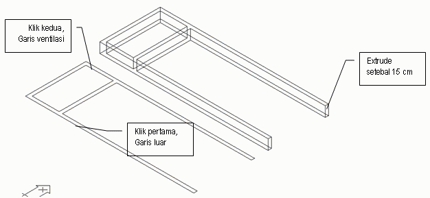 Membuat Kusen dan Daun Pintu  di autocad FutureDinasty